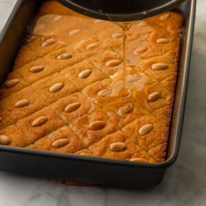Hazelnut Basbousa