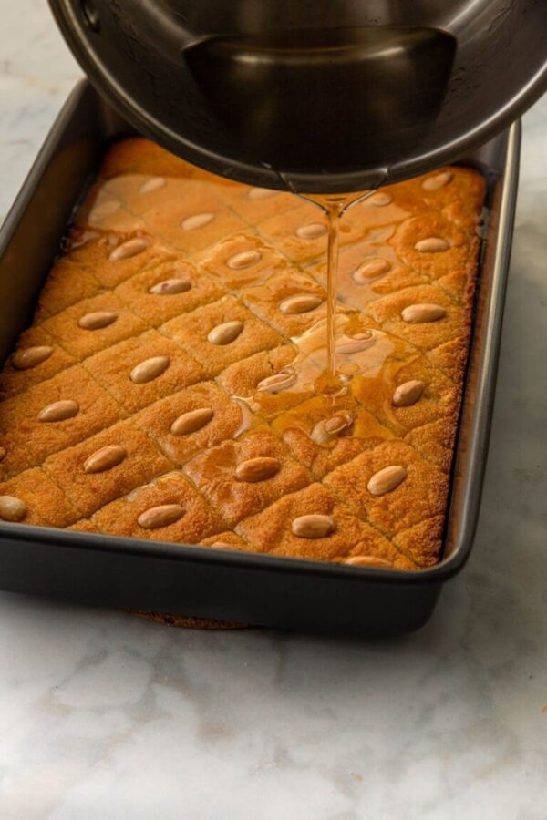 Hazelnut Basbousa